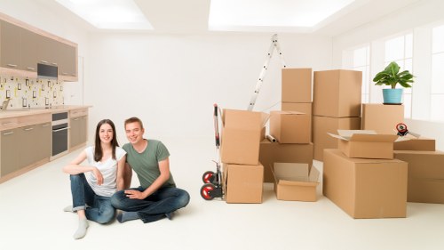 Customer payment and booking confirmation for removal service