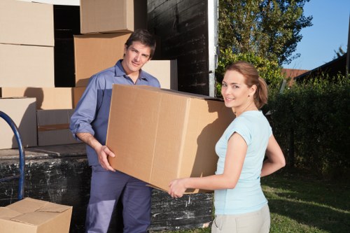 Moving crew handling access challenges in Eastham